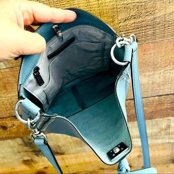 Rebecca Minkoff Small Darren Leather Feed Shoulder Bag - Picture 9 of 11